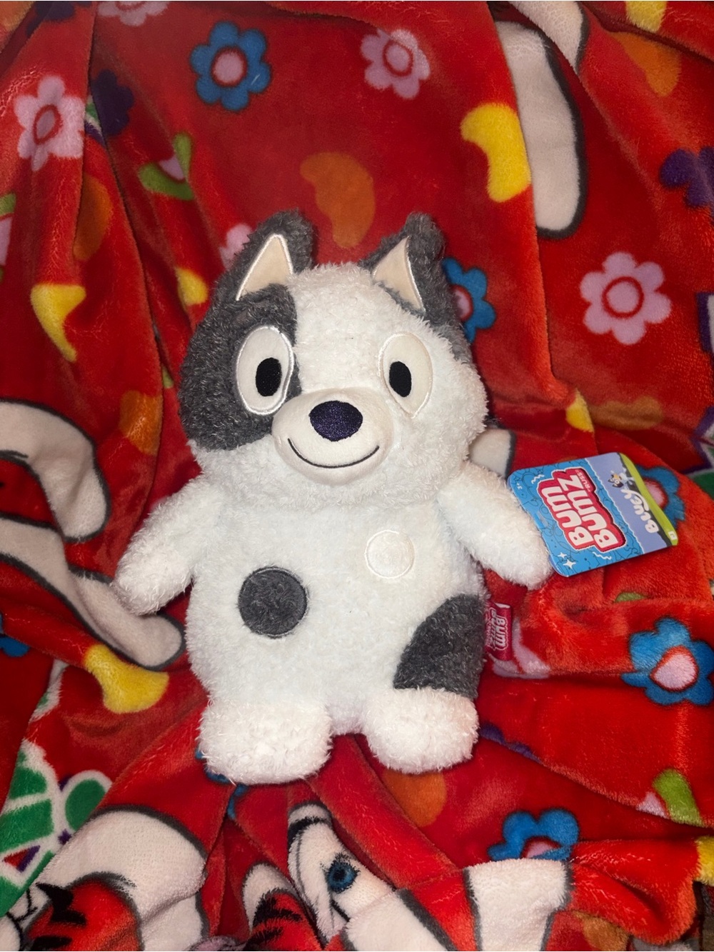 Muffin the 7.5 inch bluey dog spotted dog bum bumz plush toy NEW QUICK SHIP